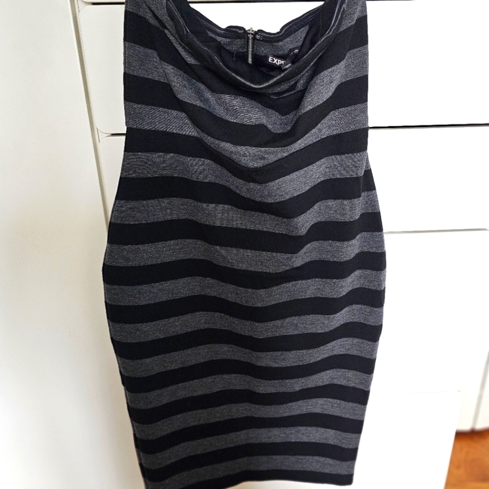 EUC halter fitted dress